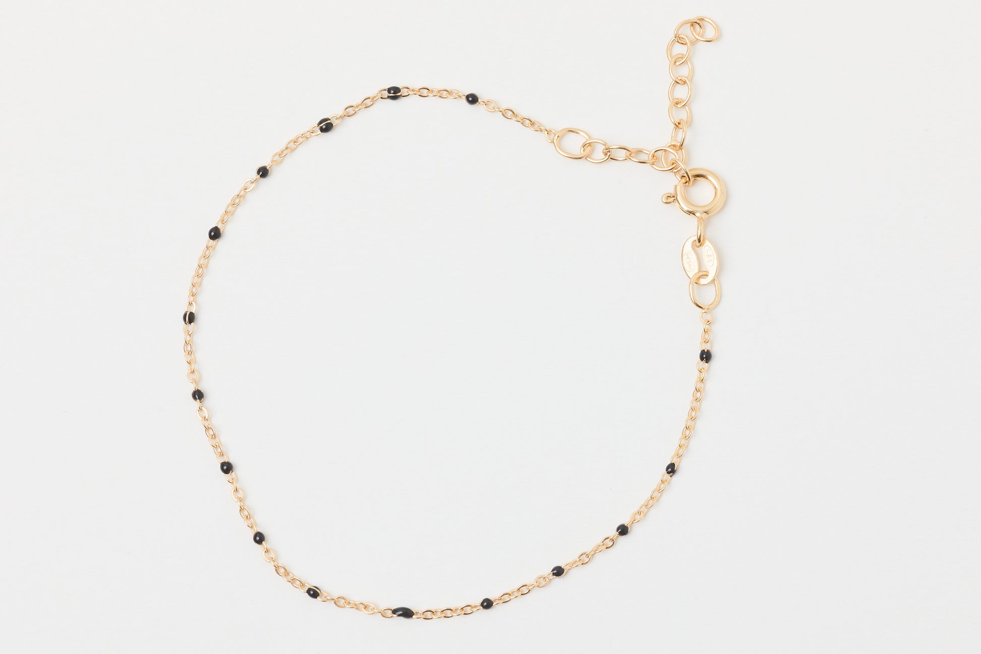 Armband Gold bunte Perlen Emaille