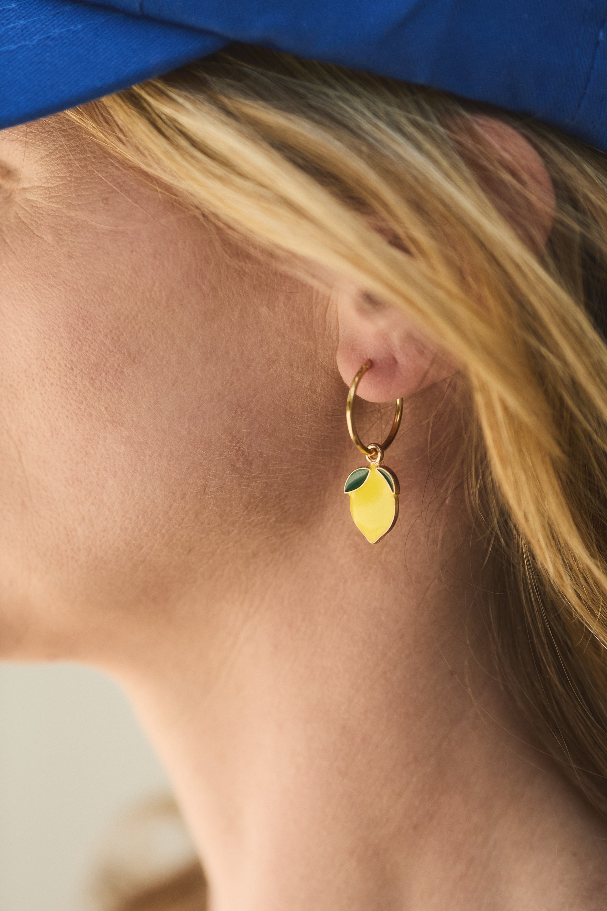 Creolen Zitrone Hoops
