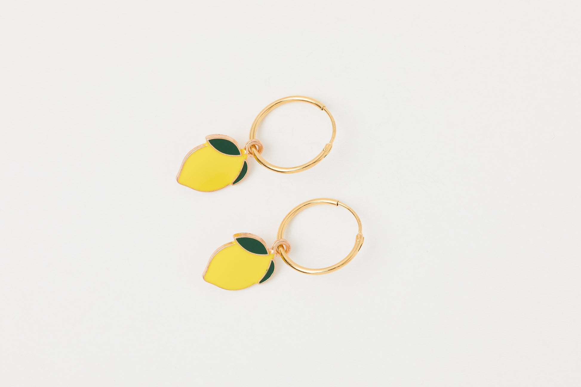 Creolen Zitrone Hoops