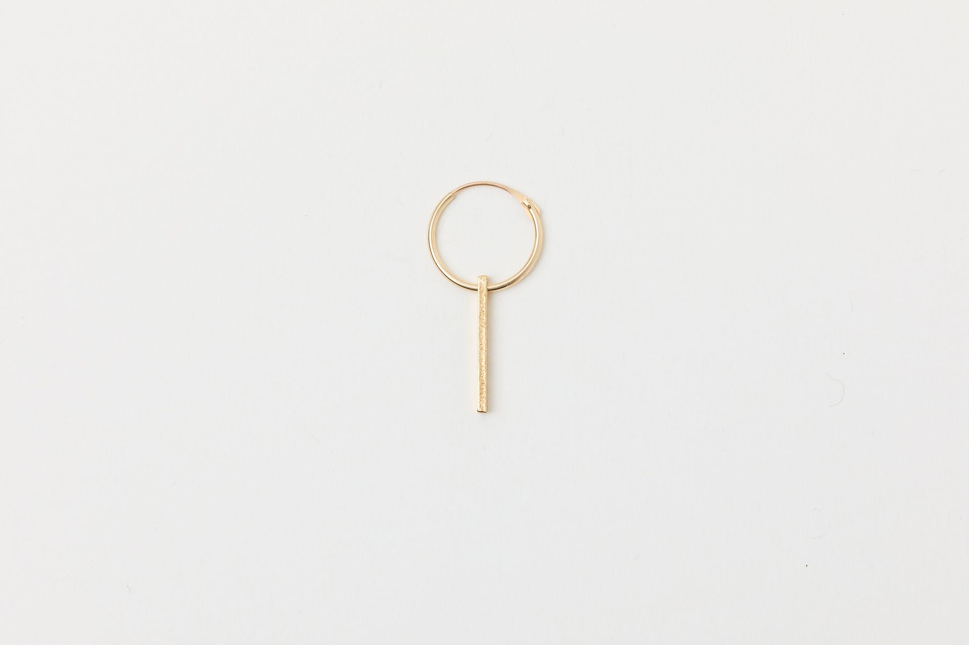 Stab Creolen Hoops Gold 9 Karat 375 Bar