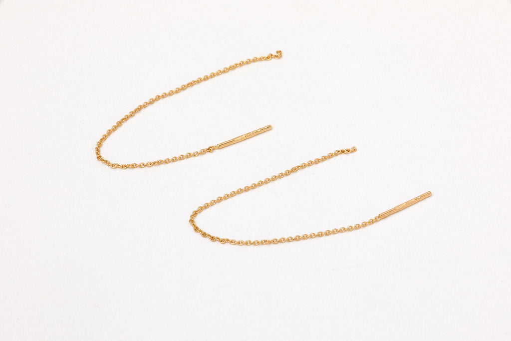 Kettenohrringe Chain Fine Line