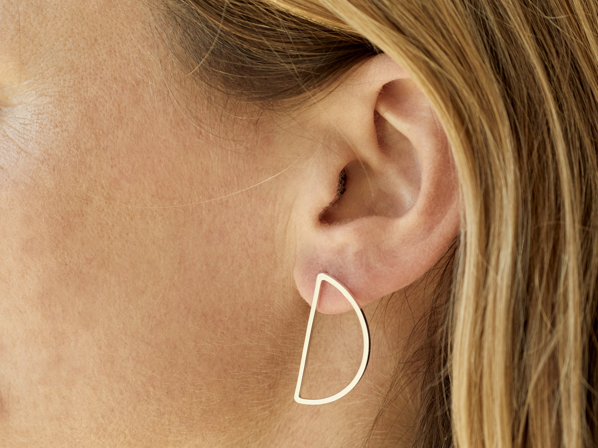 Ohrstecker Halbkreis Moon