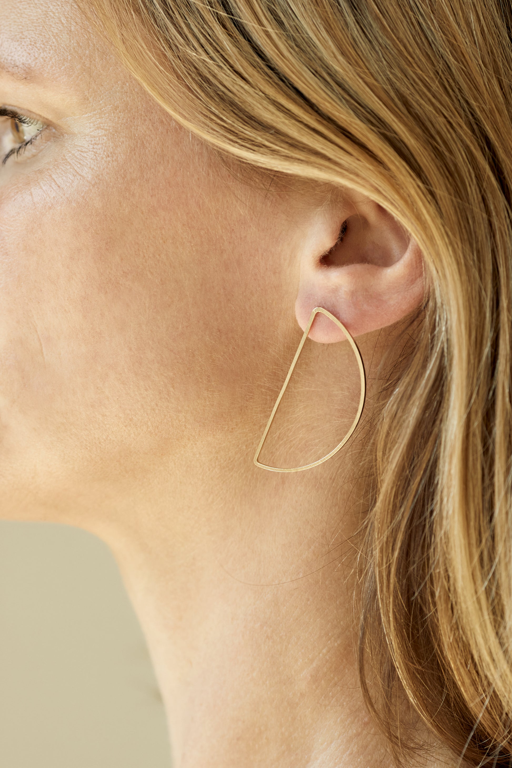 Ohrstecker Halbkreis Moon