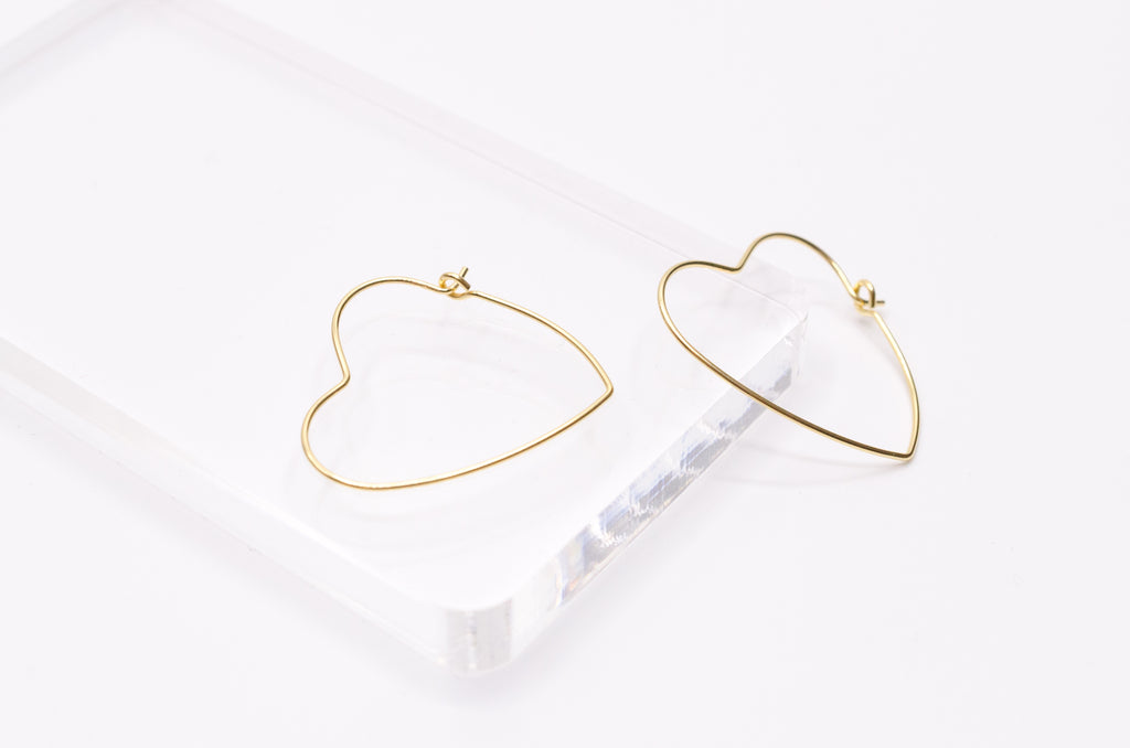 Creolen Herz Hoops