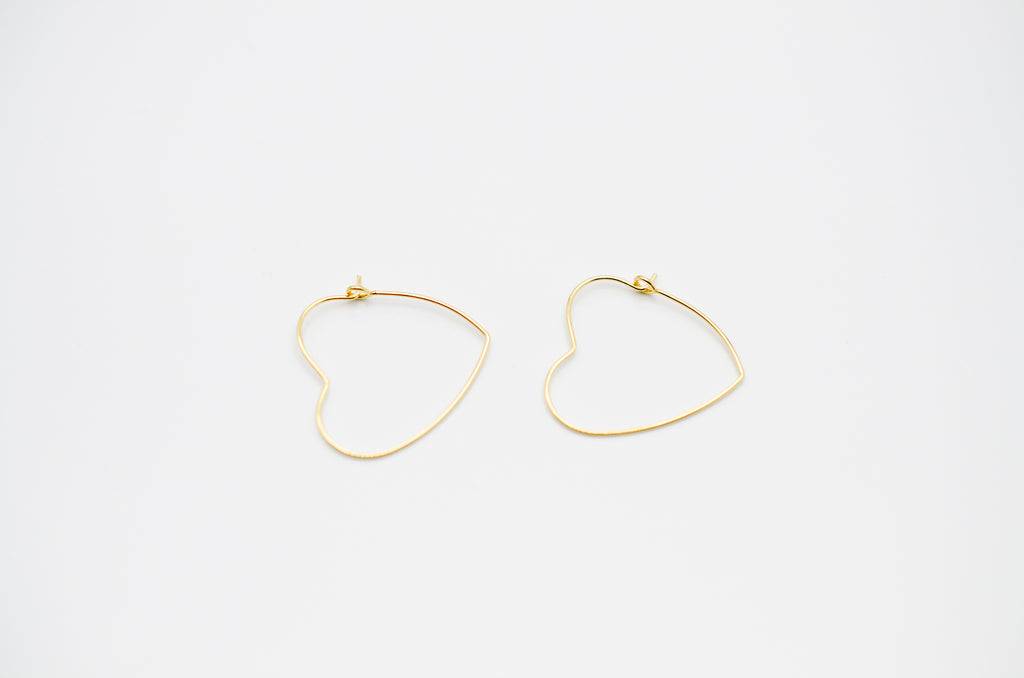 Creolen Herz Hoops