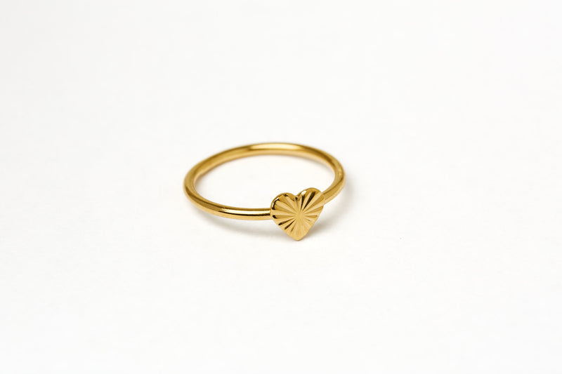 Ring Herz facettiert