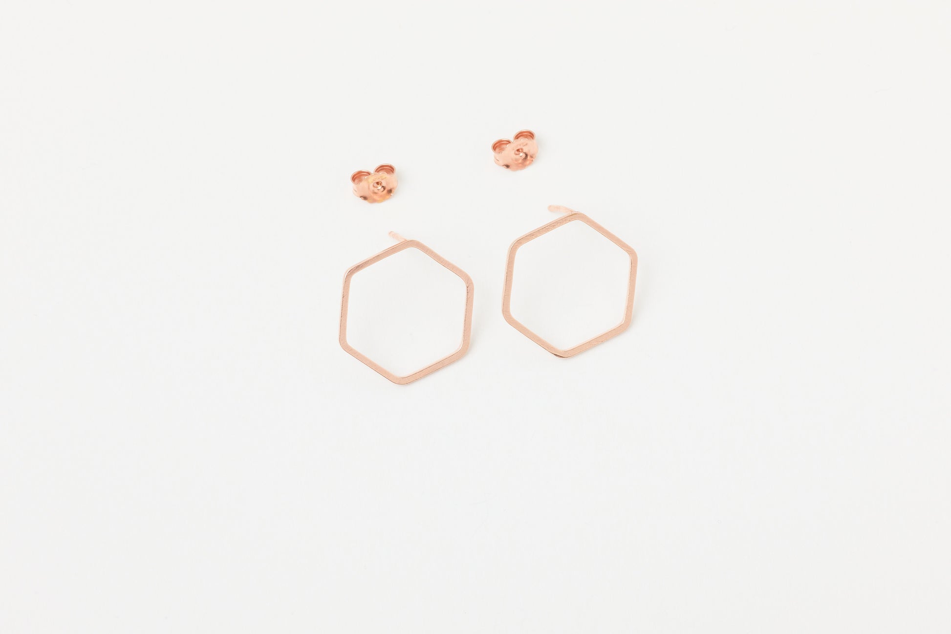 Ohrstecker Hexagon