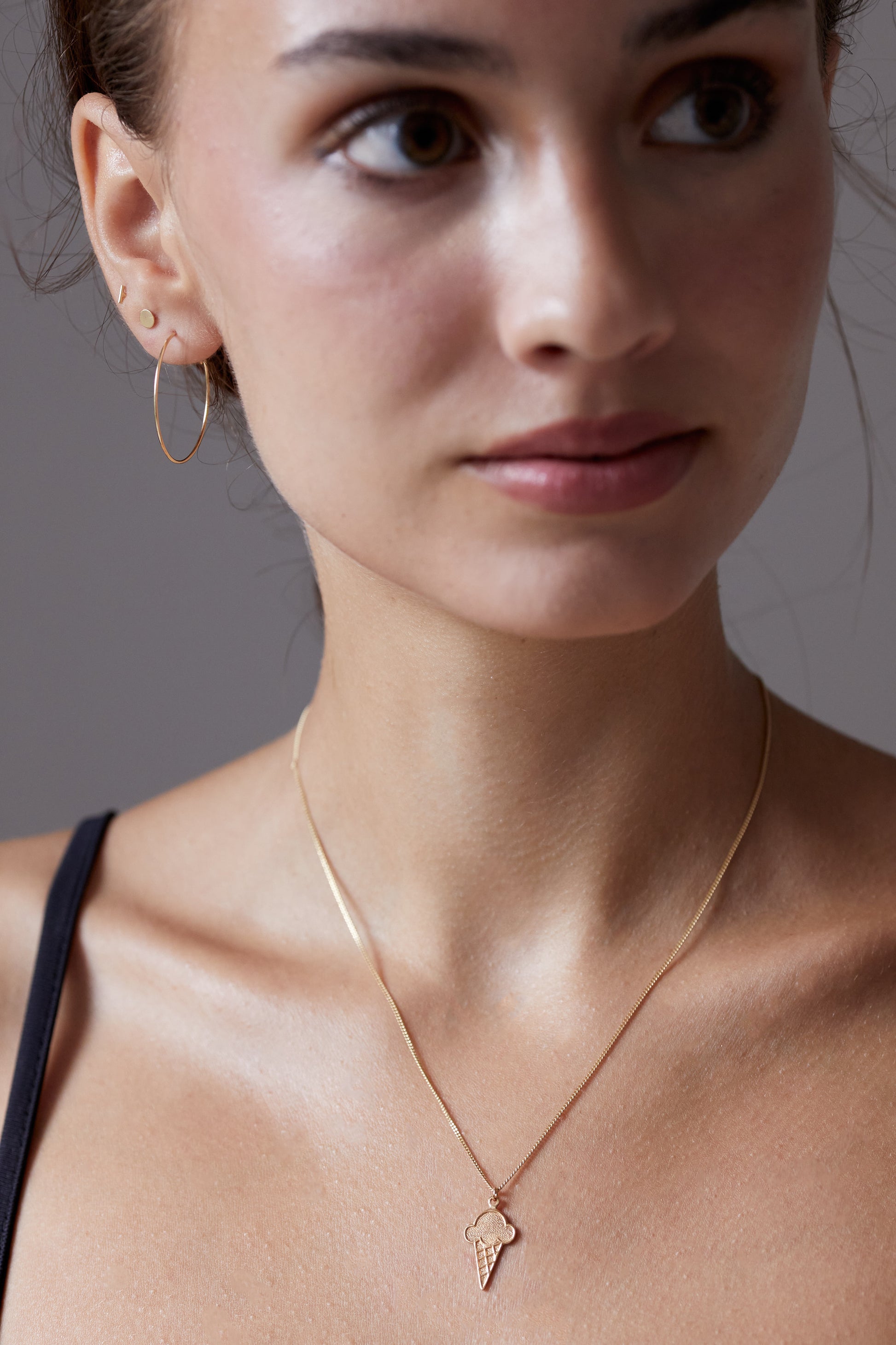 Goldene Creolen Hoops Gold 9 Karat 375