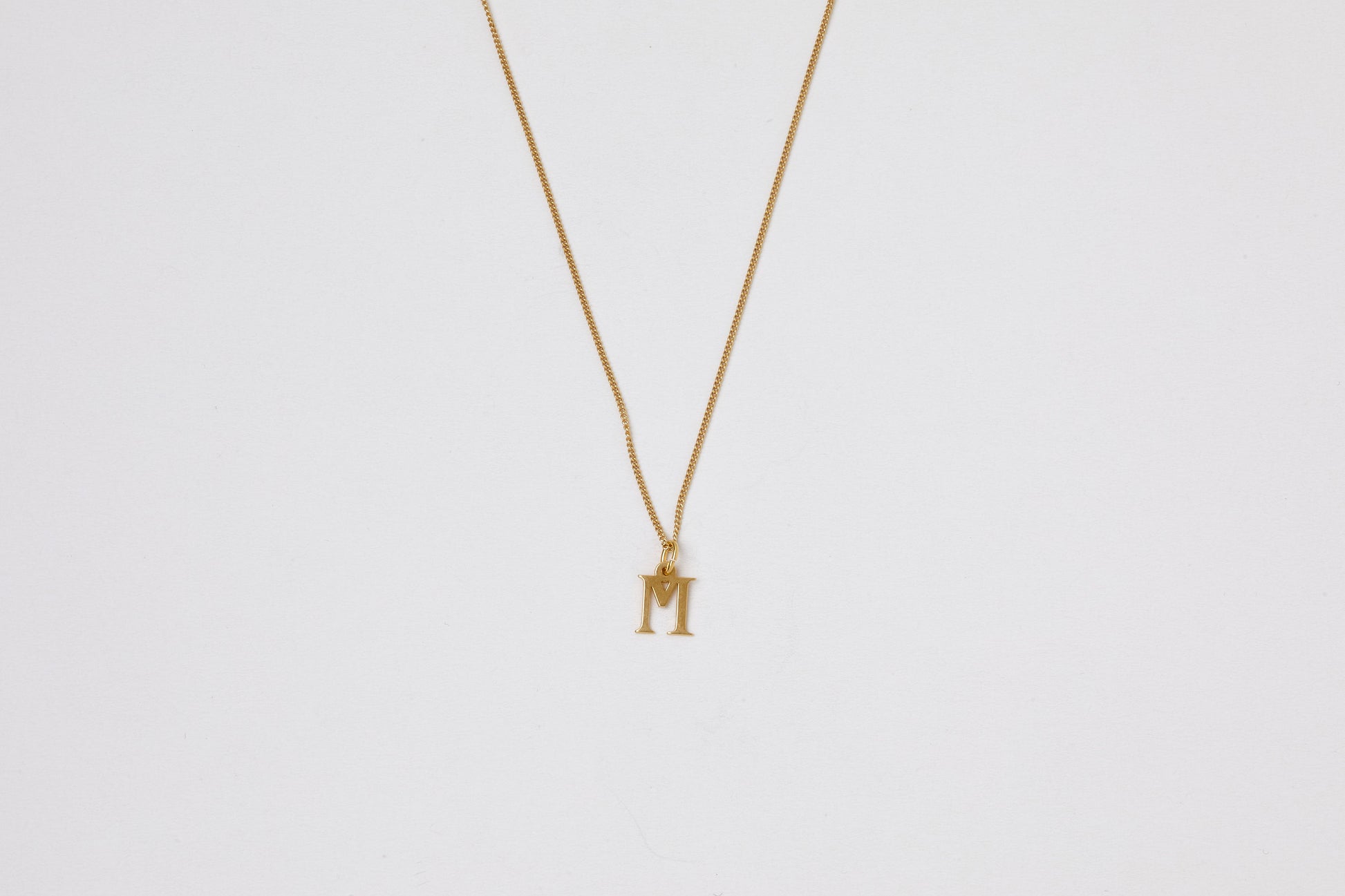 Buchstabenkette Goldkette Initialien Halskette Buchstabe Sterling Silver vergoldet