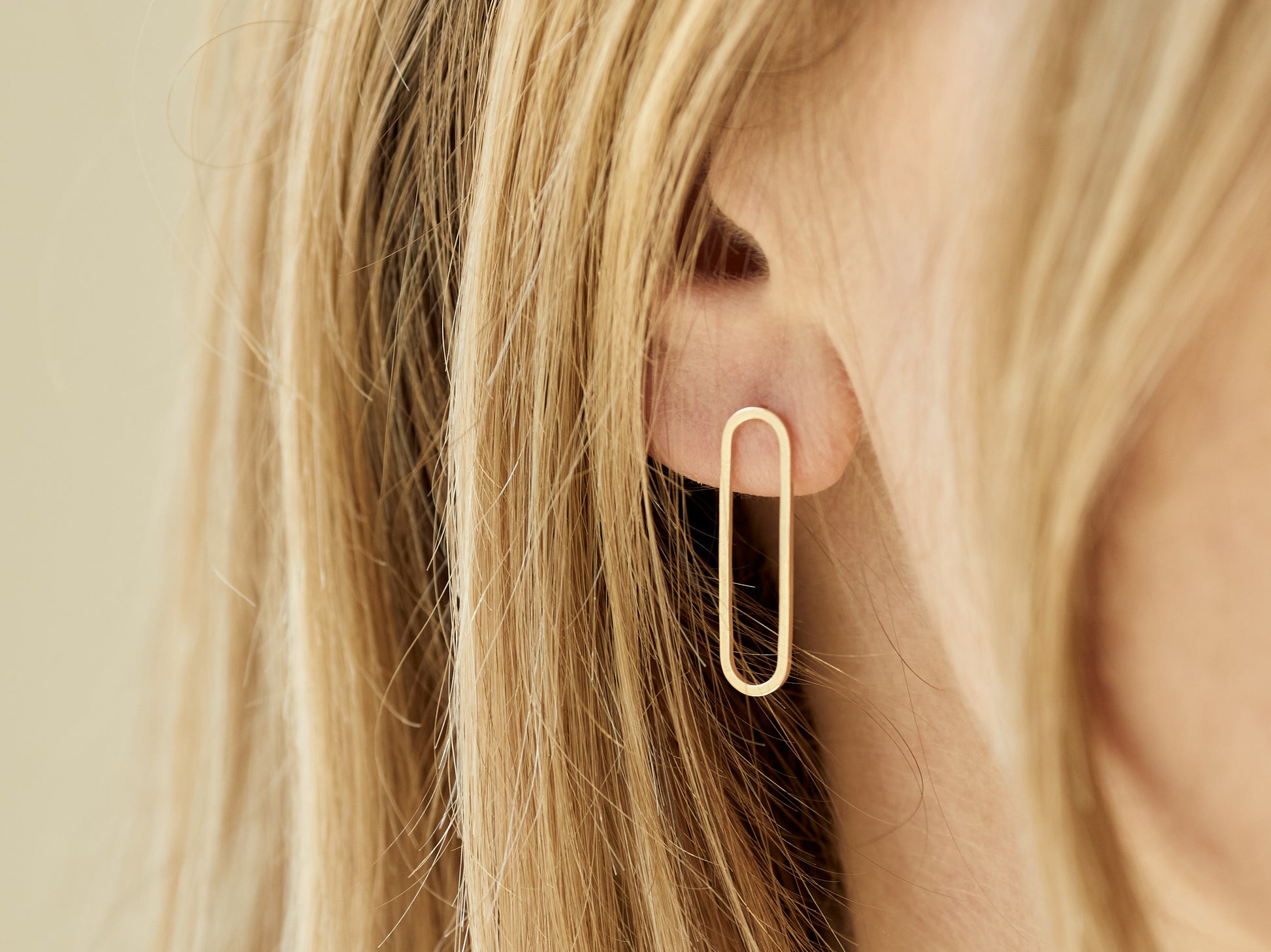 Ohrstecker Round Shape Oval