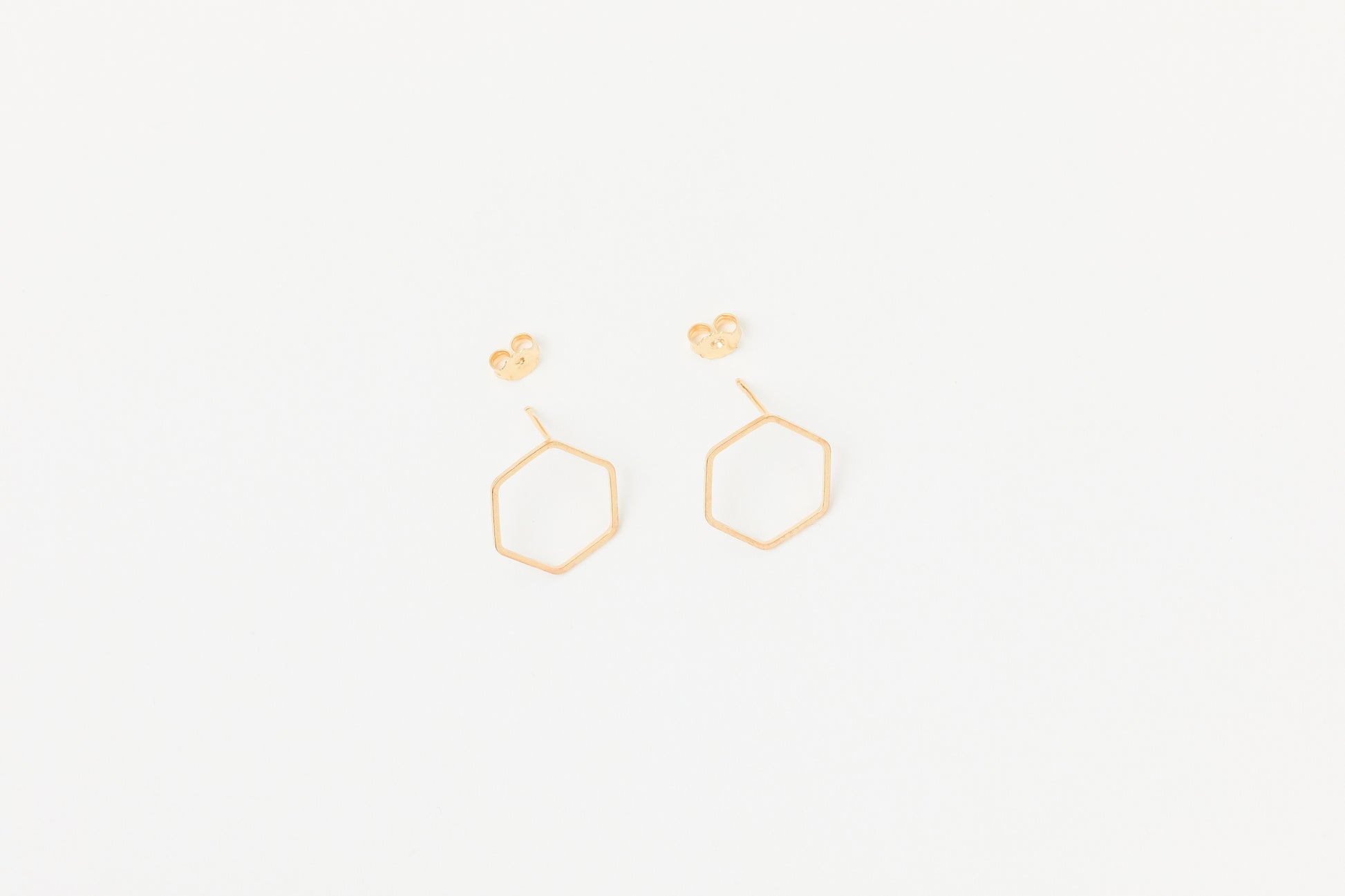 Ohrstecker Hexagon