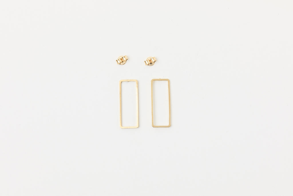 Ohrstecker Rectangle