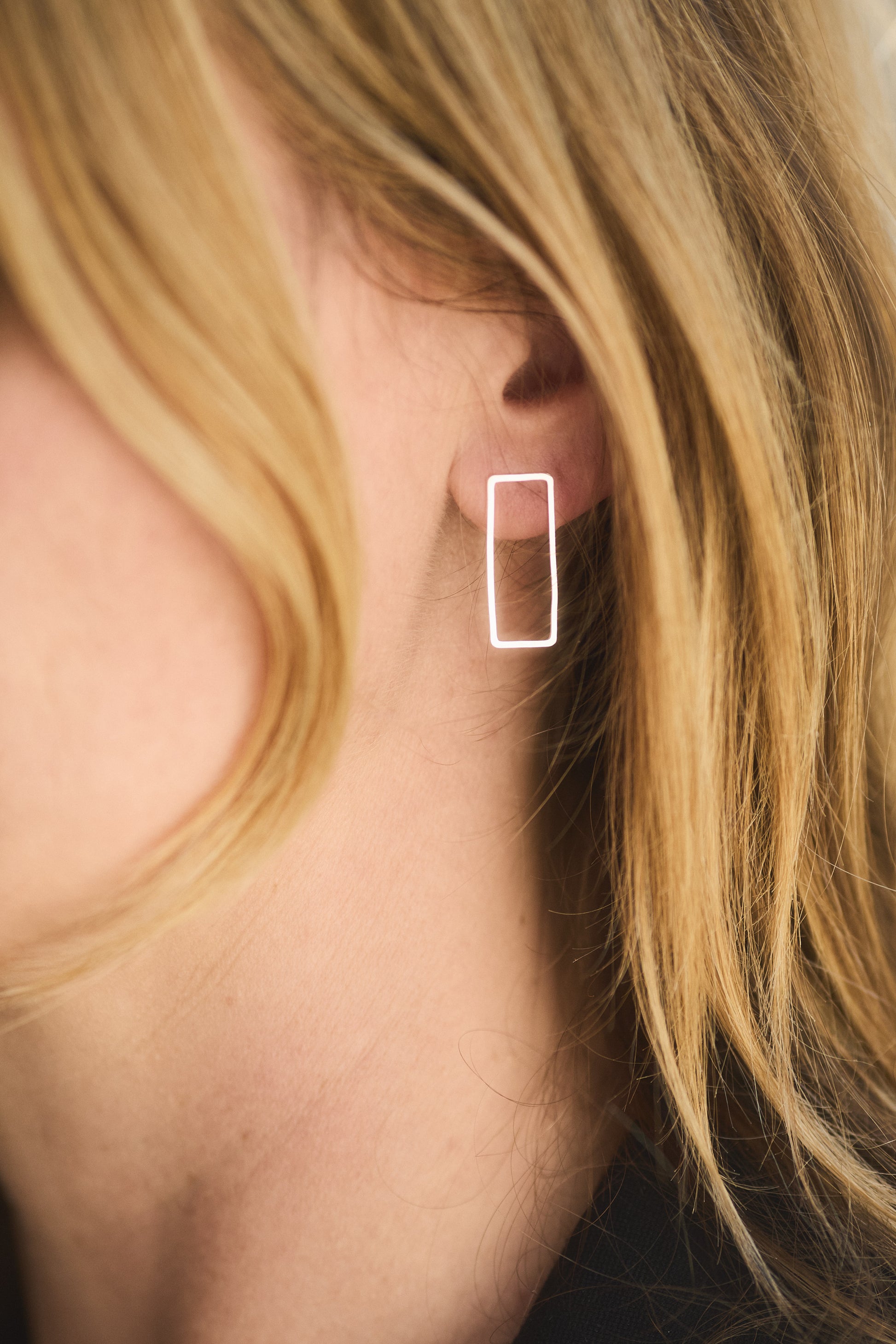 Ohrstecker Rectangle