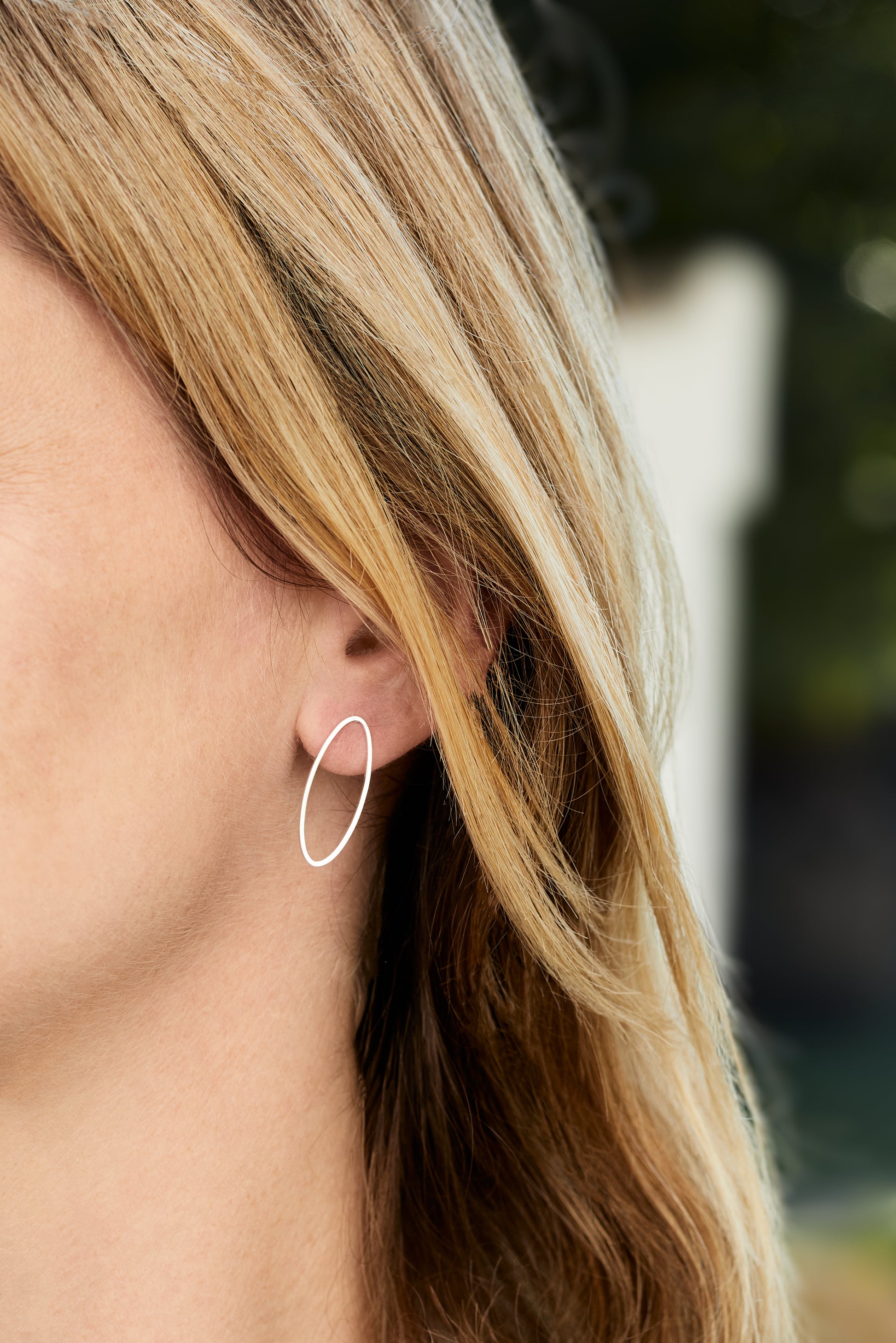 Ohrstecker Oval Large