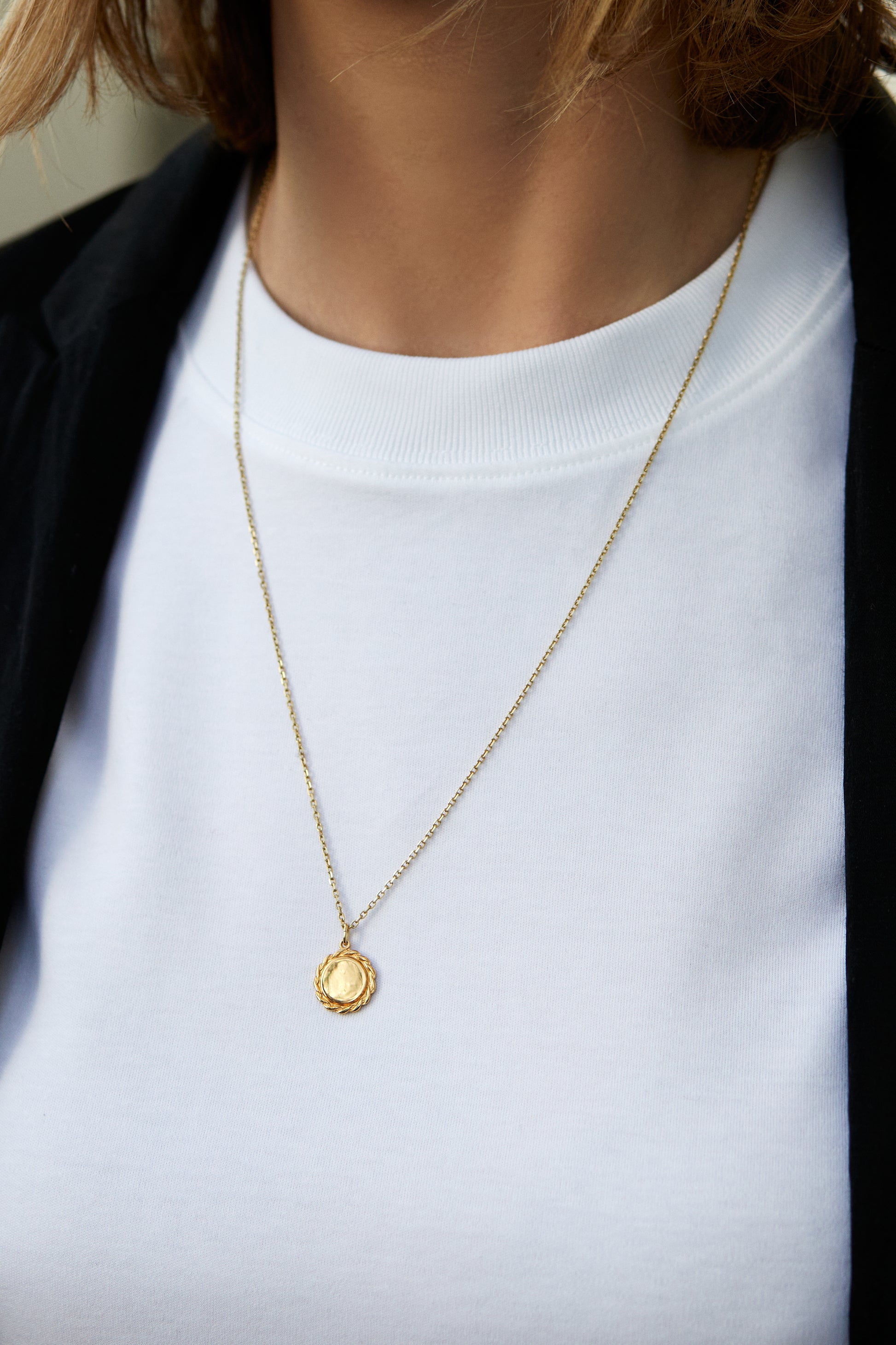 Plättchen Kette Vintage "Twisted"