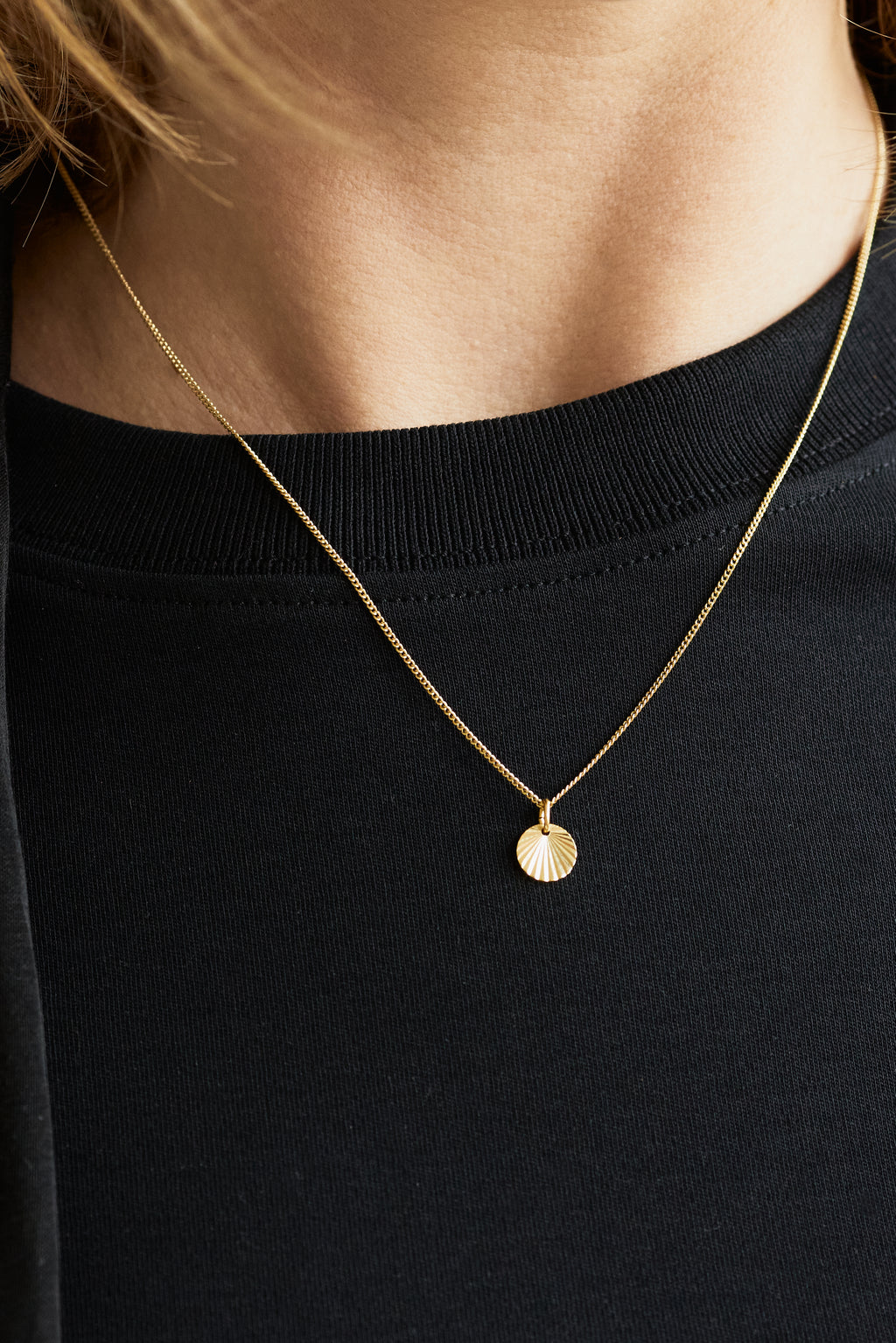 Halskette Plättchenkette Sonne