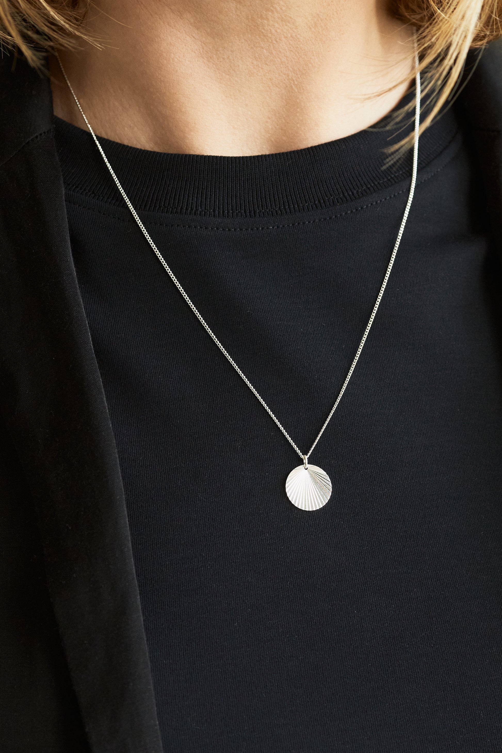 Halskette Plättchenkette Sonne