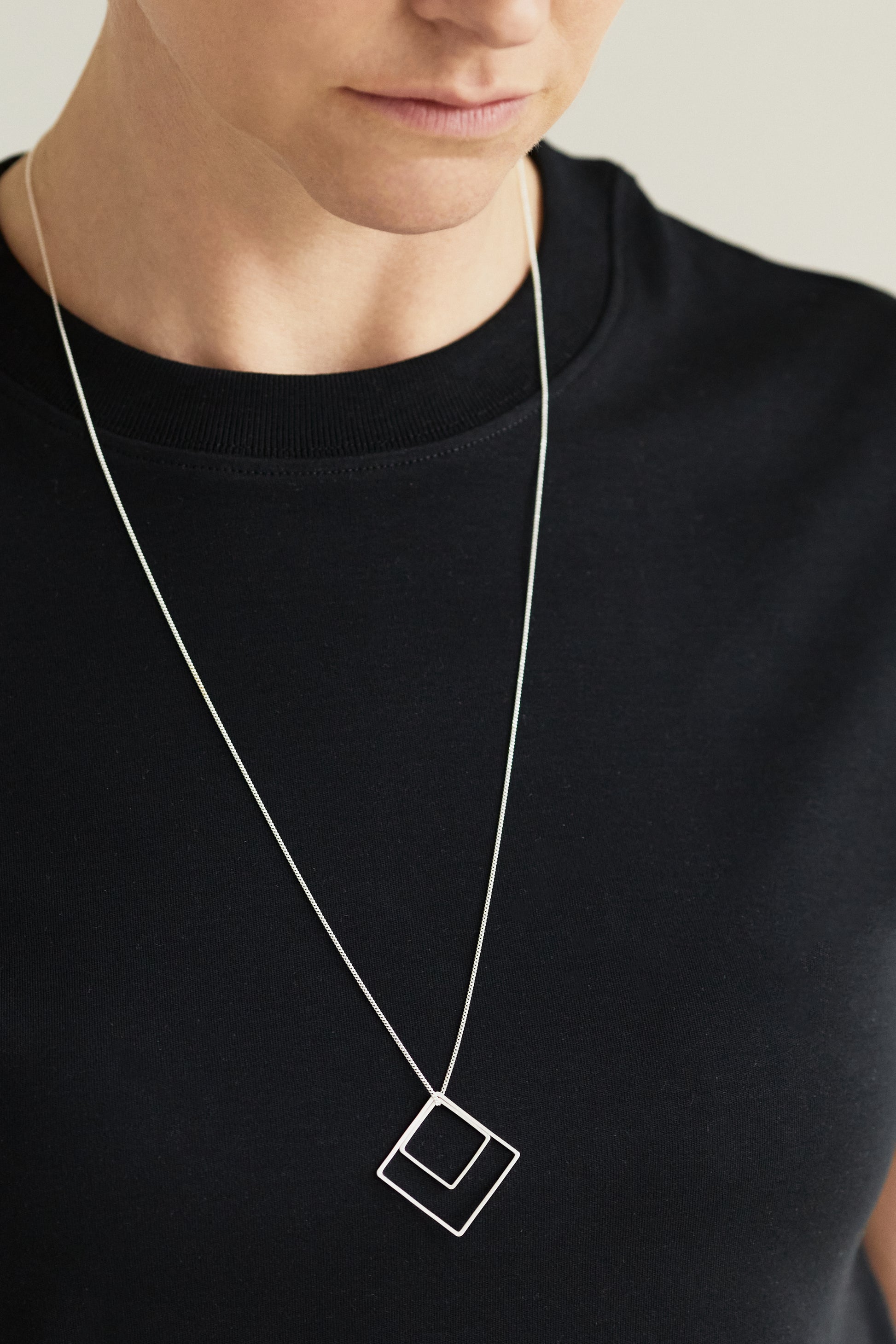 Raute Halskette  "Viereck"