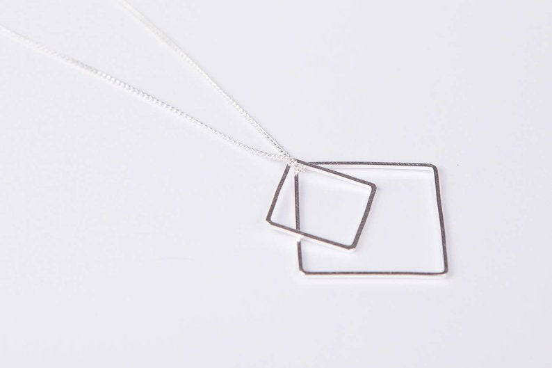 Raute Halskette  "Viereck"