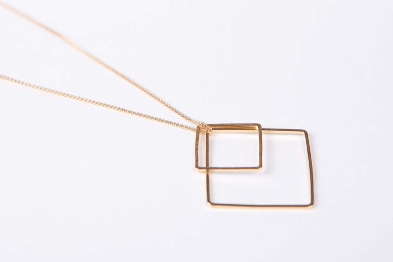 Raute Halskette  "Viereck"