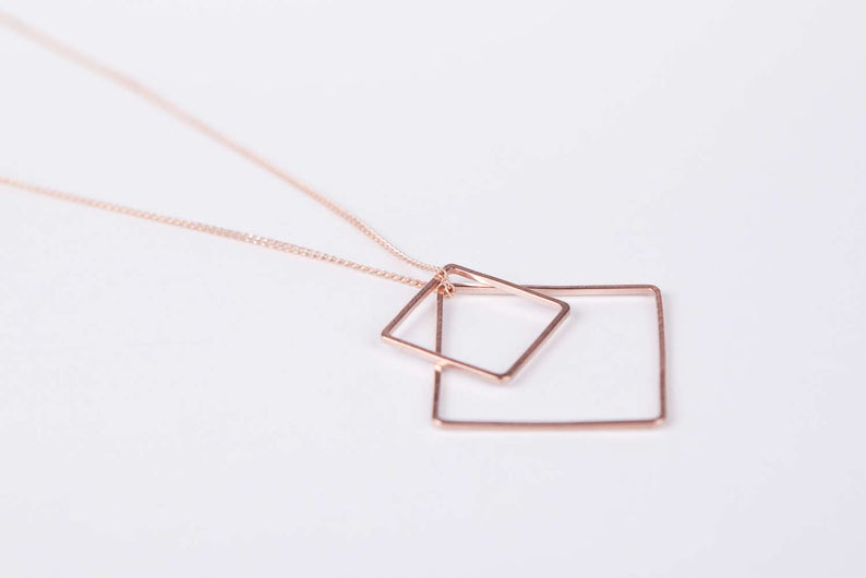 Raute Halskette  "Viereck"