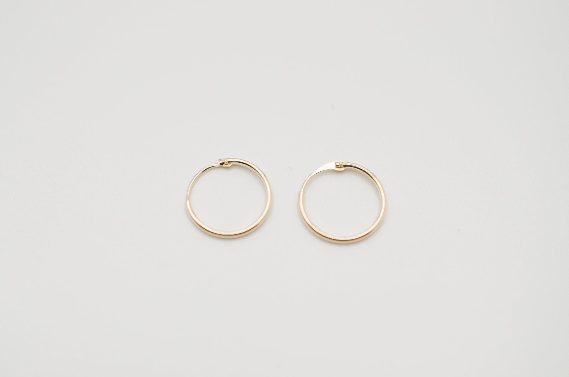 Goldene Creolen Hoops Gold 9 Karat 375