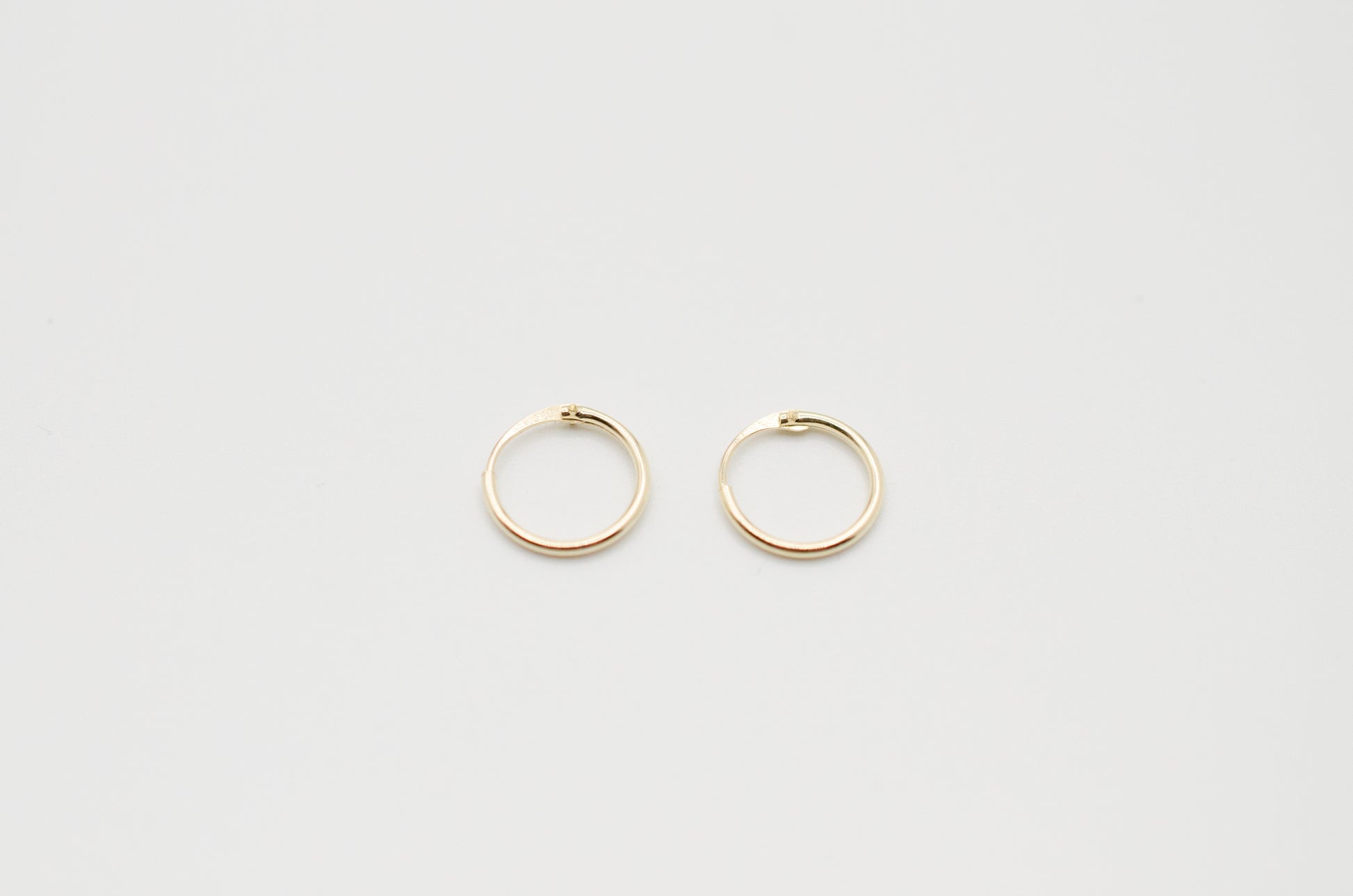 Goldene Creolen Hoops Gold 9 Karat 375