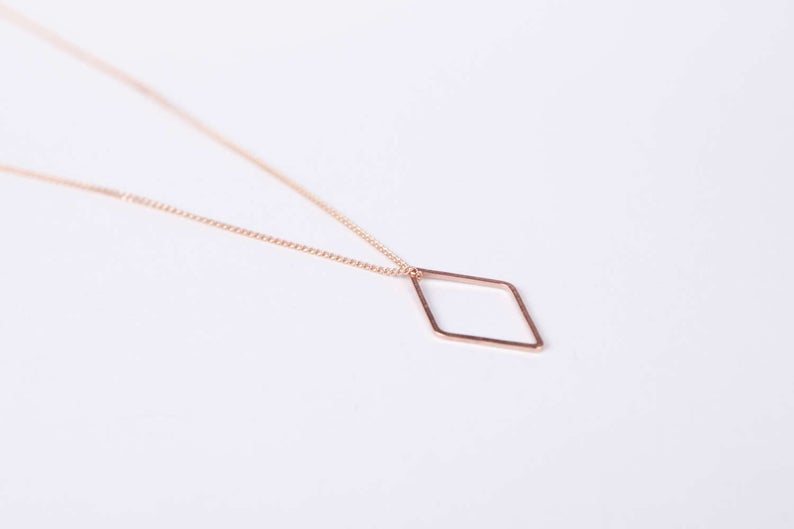 Diamant Halskette "Raute"