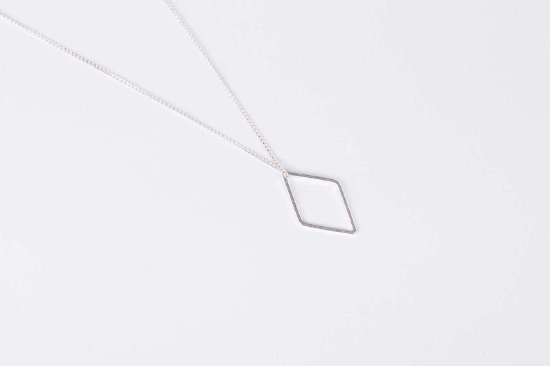Diamant Halskette "Raute"